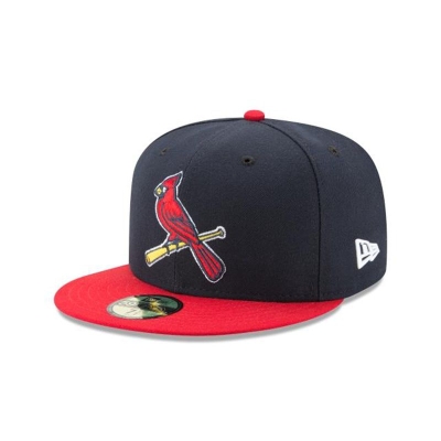 St. Louis Cardinals Gorra | New Era MLB Authentic Collection Alt 2 59fifty Fitted Cap Mexico - Azules